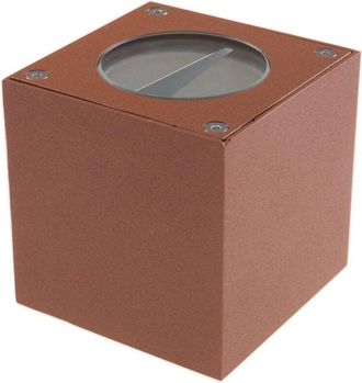 Lucande Lucande - Lámpara de pared Led exterior Jarno en Marrón Aluminio