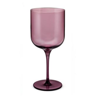 Chef et Sommelier Juego de 4 copas con pie de 35 cl vidrio soplado a boca rosa