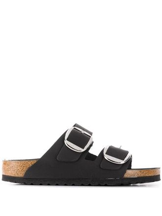 Birkenstock Black Arizona Slide With Double Strap