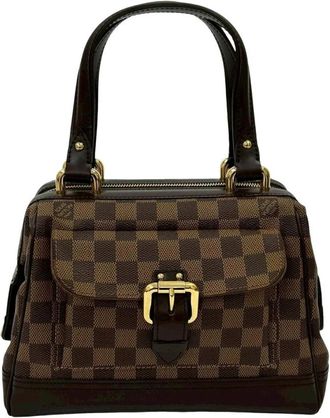 Louis Vuitton Pre-owned Handbags, female, Brown, Size: ONE SIZE Pre-owned Structured Satchel Handbag