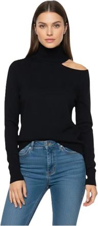 KANGRA Neckline Turtleneck - Dames - Coltruien - Zwart - XS - Truien & Vesten