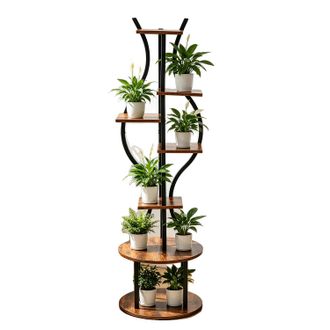 OEM Soporte Para Plantas, 145 Cm De Altura, 7 Niveles, Construcci&oacute;n Met&aacute;lica, F&aacute;cil Montaje, Vers&aacute;til Para Uso Interior/exterior