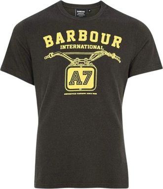 Barbour Heren, Tops, Grijs, Maat: L Katoen