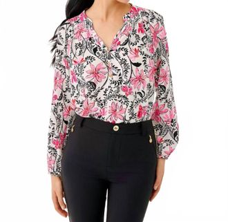 Lilly Pulitzer Elsa Top In Coconut Sunshine Seekers