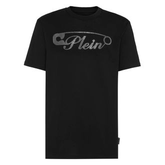 Philipp Plein Heren, Tops, Zwart, Maat: XL Katoen