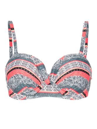 Protest Bade-Shirt PROTEST Bikini Top MM BIBI 20 CCUP, Damen, Gr. M, EURO, bunt (eternity), Obermaterial: 85% Polyester PES. 15% Elasthan EL., Bikini-Oberteil