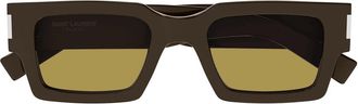 Saint Laurent Sunglasses Sl 572 007 Brown/Yellow Unisex
