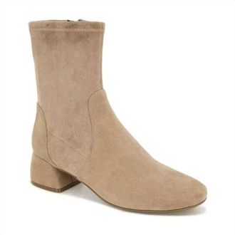 Gentle Souls Womens Emily Suede Boots In Mushroom Suede