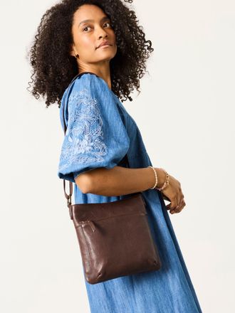 Fat Face FatFace Annie Chocolate Brown Crossbody Bag