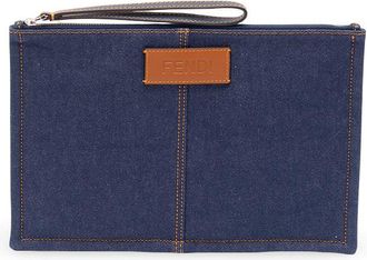 Fendi Flat Pouch Denim