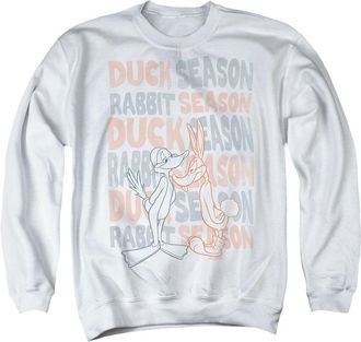 Gildan Looney Tunes Duck Season Rabbit Season Adult Crewneck Sweatshirt