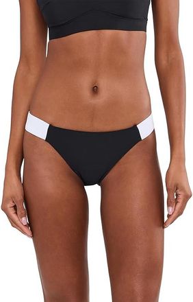 BECCA by Rebecca Virtue Sport Mode Adela Tab Hipster Bottom Womens Swimwear Black : LG, Nylon/Spandex