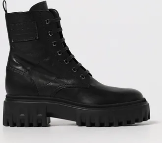Hogan Anfibi H700 in pelle di vitello liscia con suola carrarmato