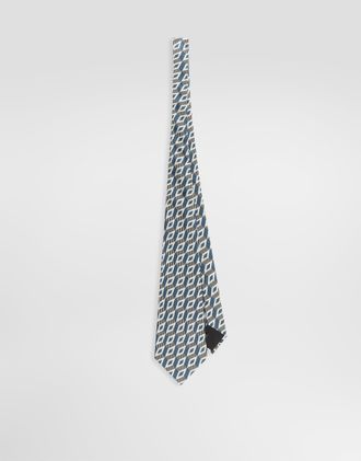 Dolce & Gabbana Diamond-shaped Jacquard Tie - Man Ties And Pocket Squares Multi-colored Pz