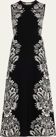 Ulla Johnson Liana Sleeveless Jacquard Maxi Dress
