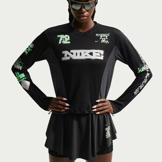 Nike Womens Swift Long-Sleeve Running Top in Black | IM7542-010