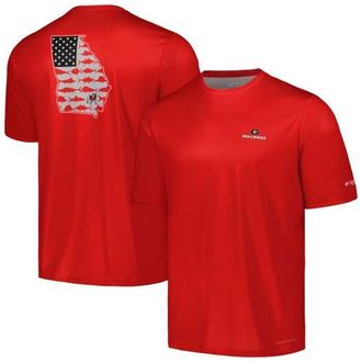 Columbia Mens Columbia Red Georgia Bulldogs Terminal Tackle Omni-Shade T-Shirt at Nordstrom, Size Xx-Large