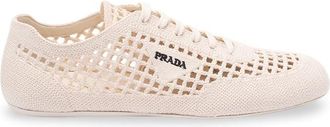 Prada Cotton Crochet Sneakers
