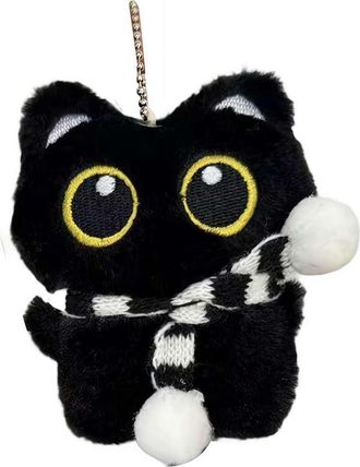 Generic Cat Keychain, Black Cats Plush Keychain, Cute Cat Keyring Pendant Purse Charm, Animal Key Chain Backpack Accessories for Handbags Wallets Lover Presen