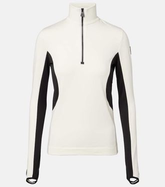 Moncler Top da sci con zip