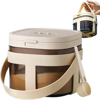 OEM Dispensador De Leche En Polvo, Dep&oacute;sito De Almacenamiento Port&aacute;til, Gran Capacidad, Para Cocina, Harina, Pasta, Cereales, 12,4 X 12,2 X 10,8 Cm