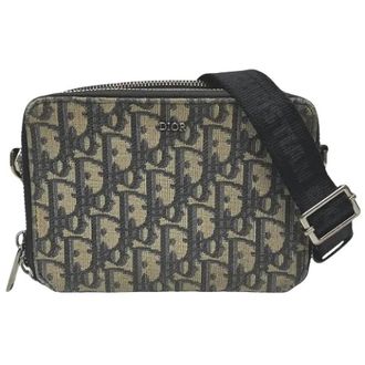 Dior Pre-owned Cross Body Bags, female, Multicolor, Size: ONE SIZE Pre-owned Oblique Jacquard Shoulder Bag