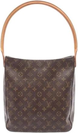 Louis Vuitton Pre-owned Vintage Monogram Schoudertas - Dames - Vintage Schoudertas - Bruin - ONE Size - Leer - Vintage
