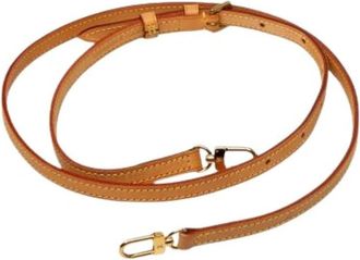 Louis Vuitton Pre-owned Verstelbare Afneembare Leren Band - Dames - Vintage Accessoires - Beige - ONE Size - Leer - Vintage
