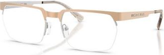 Michael Kors 58mm Rectangle optical glasses in Gold at Nordstrom