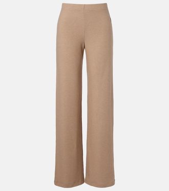 Leset Lauren jersey wide-leg pants