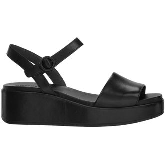Camper Misia K200564 Leather Womens Wedge Sole Sandals - Black - Size:UK 6