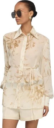 Semicouture Donna, Camicette, Beige, L, new