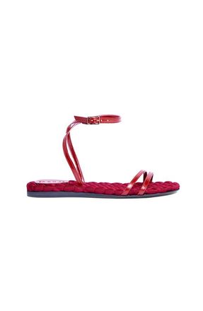 AERA Faye vegan flat sandal in Cranberry at Nordstrom, Size 37.5