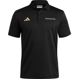 adidas Golf Ottoman Performance Polo in Black/Sand at Nordstrom Rack, Size Small