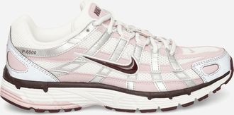 Nike Women s P-6000 Sneakers Summit White / Metallic Silver / Burgundy Crush