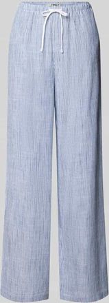 Only Loose Fit Weite Hose aus Viskose-Leinen-Mix Modell SIESTA in Bleu, Gr&ouml;&szlig;e XL