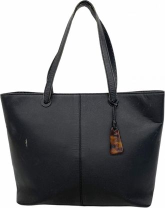 Chanel Black Grained Calfskin Tote Bag (Pre-Owned)