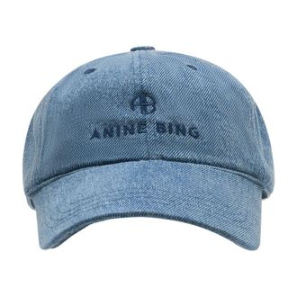 Anine Bing Womens A-12-11407-Whd59 Baseball Cap Blue Cotton
