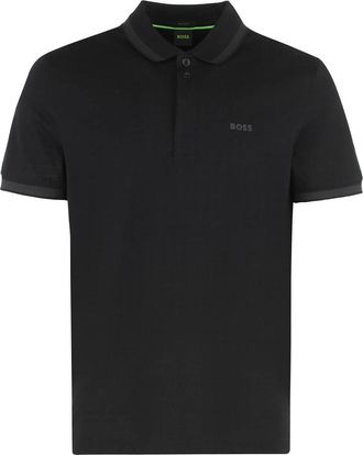 HUGO BOSS Polo shirt van katoenpiqu&eacute; - Heren - Polos - Zwart - XS - Katoen - Tops