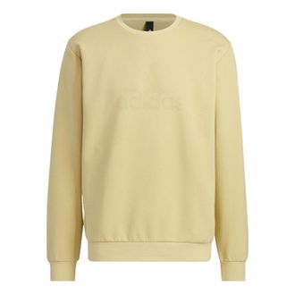 adidas Tech Logo Sweatshirt Tan HY5840