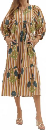Entro Missy Fall Dress In Caramel