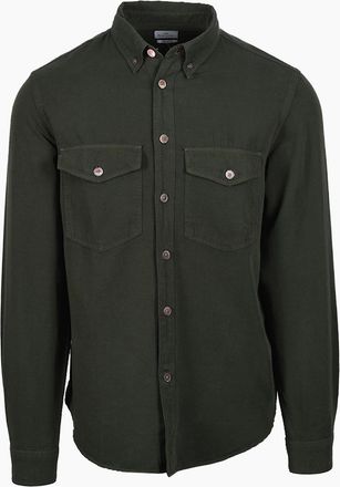 Paul Smith Mens PAUL SMITH CASUAL FIT SHIRT GREEN - Size: 38