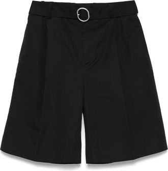 Jil Sander Shorts in popeline di cotone - Nero
