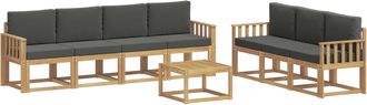 vidaXL Conjunto De Sof&aacute;s De Exterior 7 Uds. Vidaxl
