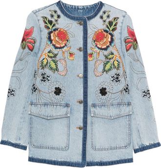 Valentino Floral-embroidery Jacket