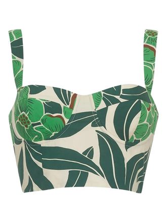 Cara Cara Claudine floral-print linen top - women - Linen/Flax - 00 - Neutrals