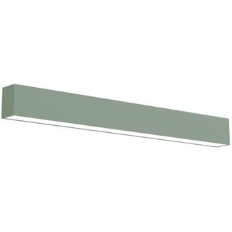 Lumicom Linear Plafoniera, strip led integrata, 9.6W, 4000K, metallo, verde iceberg, L40cm - Lumicom