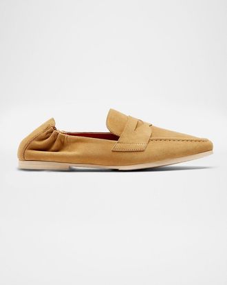 La Canadienne Kitson Suede Penny Loafers
