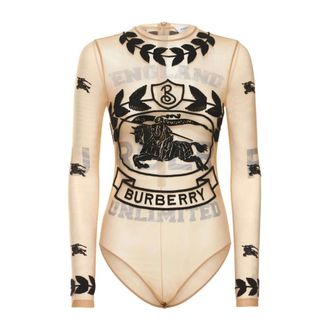 Burberry Long Elasticized Body - female - Burberry - Full-Body - Beige - XS - Tops