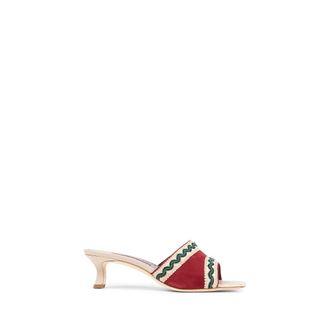 Manolo Blahnik Heeled Mules, female, Multicolor, 6 UK, Marebis Sandals